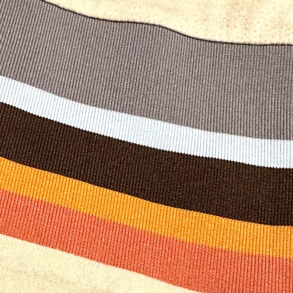 Light yellow Crested Butte Colorado long sleeve shirt with retro accents-L - Picture 4 of 6